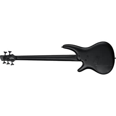 Ibanez SRMS625EX Iron Label 5-String Multi-Scale Bass w/ Bartolini Pickups - Black Flat image 6