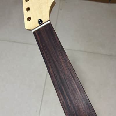 AAAA 6 String Rosewood Fretless Natural wood color Maple Electric guitar neck image 2