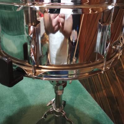 Premier 14 X5.5 Chrome Over Steel Snare Drum Chrome image 2
