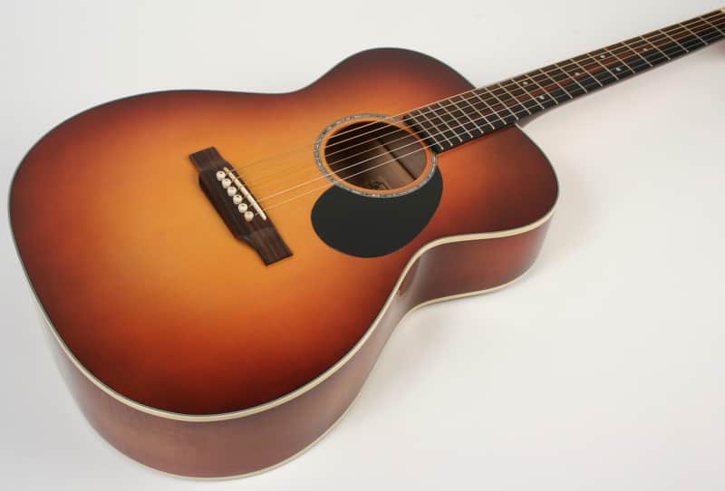 Jewitt Acoustic Guitars OM-MPL/SB New Sunburst Engelmann Top Maple Back/Sides image 1