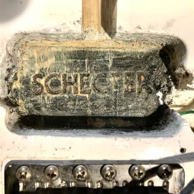 Schecter with Roland GR-09 Synth Strat Style Unique One of a Kind late 1970's - White image 8