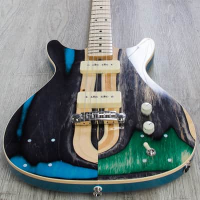Prisma Syndicate Custom Electric Guitar, McNelly P90 Pickups, Mono Gig Bag (Open Box) image 4