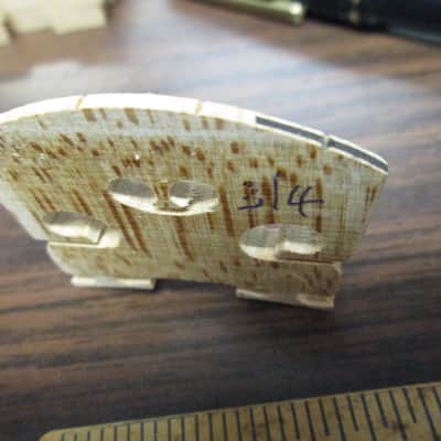Aubert MireCourt Violin Bridge Fitted w/rosewood 3/4 image 1