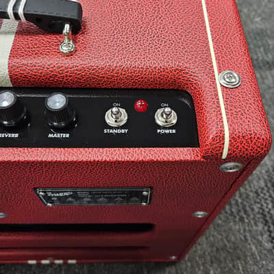 Supro 1822R Delta King 12 Special Run 15-Watt 1x12" Guitar Combo 2025 - Scarlet / Cream Stripes image 5