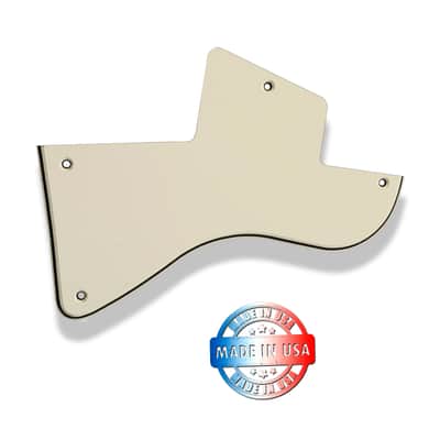 3 ply Parchment/Black/Parchment WIDE BEVEL Pickguard for Gibson Les Paul Special Humbucker image 2