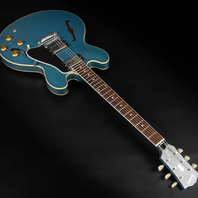 2023 Gibson Custom Shop '59 ES-335 Dot Reissue - Pelham Blue VOS | USA Vintage 1959 Semi-Hollow Custombucker AlNiCo III Unpotted Humbucker 3.39kg | CoA OHSC image 7