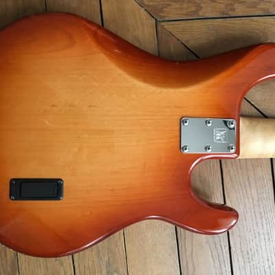 Ernie Ball Music Man StingRay 5 H 1998 Honey Burst lefty image 3