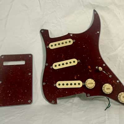 Fender Stratocaster Pickgaurd (LOADED) 2023  - Red Tortoise Shell image 1