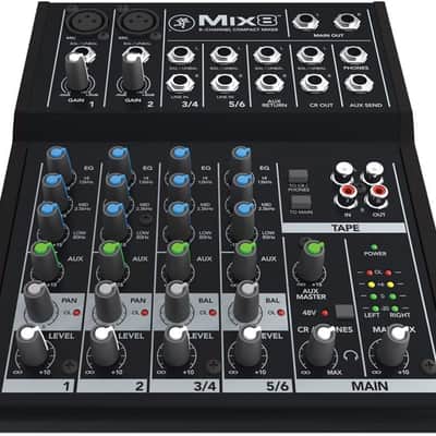 Mackie Mix Series Mix8 8-Channel Mixer, Black image 2