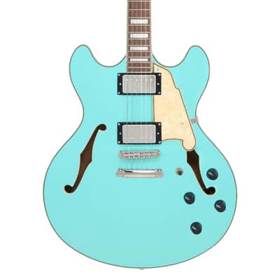 D'Angelico Guitars DAPDCSGRNS Premier DC Electric Guitar, Surf Green w/ Gig Bag image 4