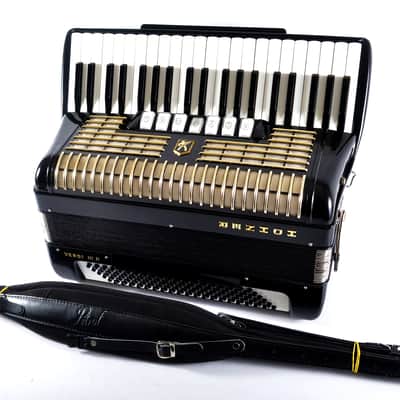 Immagine Top German Made LMM Accordion Hohner Verdi III N - 120 bass, 10 reg./Master switch+Original Hard Case & Brand New Leather Shoulder Straps ~ VIDEOS - 3
