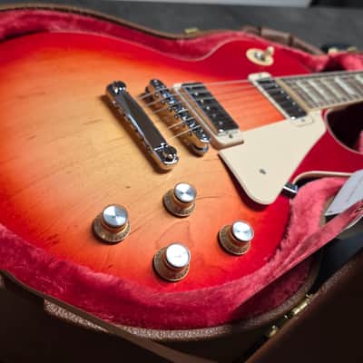 Gibson Les Paul Deluxe BRAND NEW Cherry Sunburst Mini Humbuckers Vintage American USA 70s Reissue with standard hard case image 5