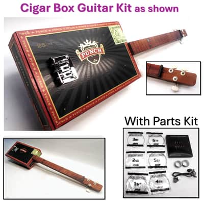 Catoctin Mountain Music Cigar Box (Punch) Guitar Kit 2026 -- with all parts included image 2