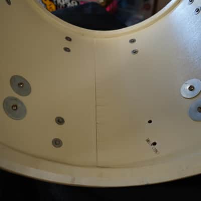 Vintage 1967 - Ludwig USA 16x16" Maple Floor Tom w/ Legs - Blue Sparkle Wrap image 11