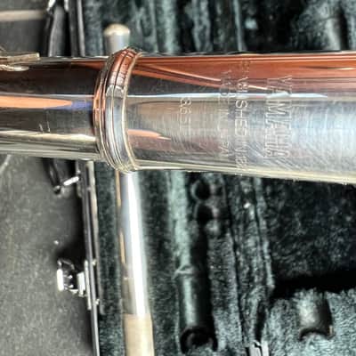 Yamaha 365I Open Hole Flute , solid silver head Joint, Japan image 4