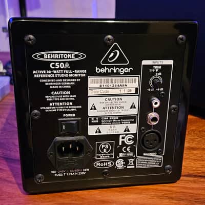Behringer C50A Behritone Active Studio Monitor (Single) 2010s - Black image 2