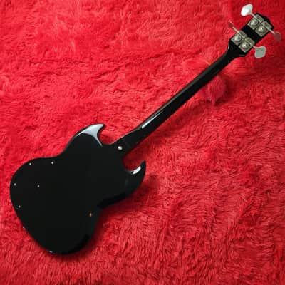Burny REB-65 Short Scale Set Neck (Gibson EB-3 Model) 1990 - Black