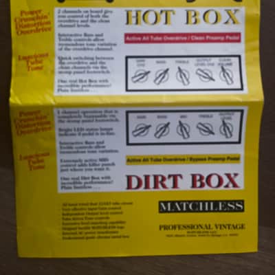Matchless Dirt Box - Active All Tube Overdrive Pedal Pre-Amp mid-90s image 8