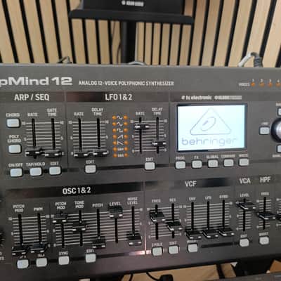 Behringer DeepMind 12D Desktop 12-Voice Polyphonic Analog Synth Module 2016 - Present - Black image 6