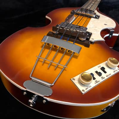 Hofner Ignition Violin Bass (Sunburst) w/ Upgrades & Hard Case image 1