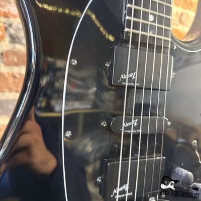 Alvarez Villain Electric Guitar w/ Modulus Graphite Neck & Fender TSA HSC (1980s - Black) image 6