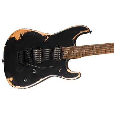 Charvel Pro-Mod Relic San Dimas Style 1 HH FR PF Weathered Black - Electric Guitar image 4