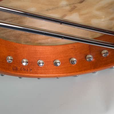 Ome Deluxe Juniper 12" Old Time 5 String Banjo (2005), ser. #4912, original black tolex hard shell case. image 16