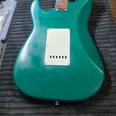 Squier Stratocaster Green and Gold Gridiron Standard Series Stratocaster 1998 image 16