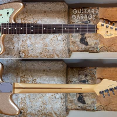 Fender USA Strat neck on a Custom Jazzmaster Thinline offset body Champagne Sparkle Fender USA pickups 4-way wiring Gotoh bridge - unique! image 9