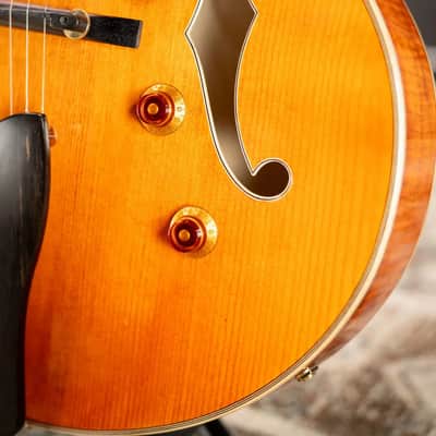 Eastman AR580CE-HB Archtop Electric Guitar - Honey Burst with Hardshell Case image 12