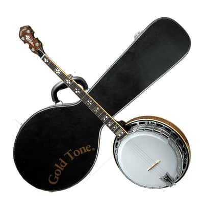 Gold Tone OB-250AT/L Professional Orange Blossom Archtop Bluegrass Banjo w/Hardshell Case For Left Hand Players image 1