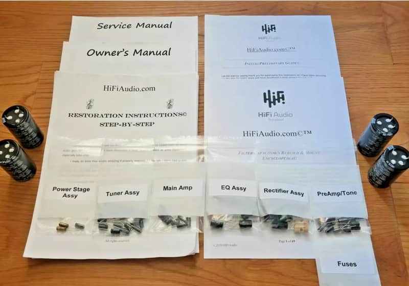 Harman Kardon HK-560 restoration kit filter capacitor repair rebuild fix image 1