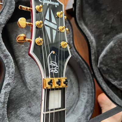 Epiphone Alex Lifeson Signature DEMO VIDEO Les Paul Custom Axcess 2023 - Present - Ruby image 8