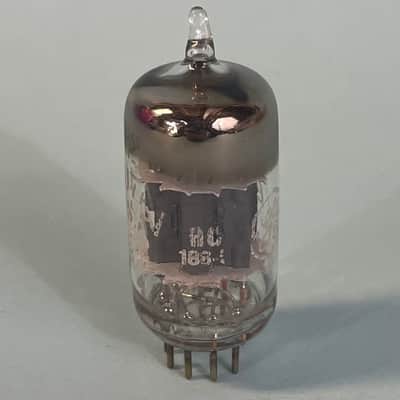1970 General Electric 12AU7A ECC82 Vintage GE Short Plate Halo Getter Tube! T155 image 2