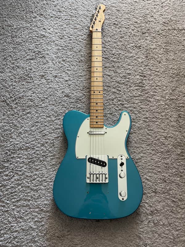 Fender Standard Telecaster 2015 MIM Lake Placid Blue Maple Neck Modified Guitar image 1