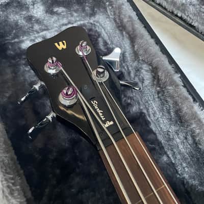 Warwick Rockbass Star Bass Flamed Maple 4 2010s - Vintage Sunburst Transparent image 11