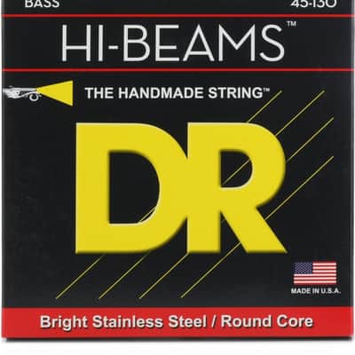 DR Strings MR5-130 Hi-Beam Stainless Steel Bass Guitar Strings - .045-.130 Medium 5-String image 2
