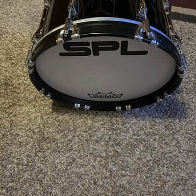 Sound Percussion Labs 18” Marching bass drum w/ harness and mallets 2024 - Gloss black image 2