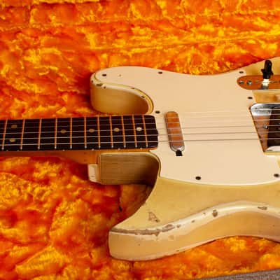 Fender Telecaster Owned and Used by Mike Bloomfield Solid Body Electric Guitar (1963), ser. #L11155, brown tolex hard shell case. image 17