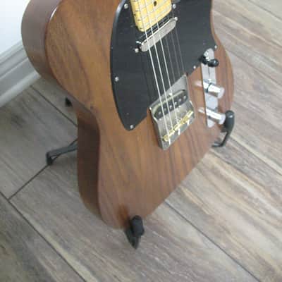 Logan Custom Tele Standard Walnut top veneer, American Cedar body, Gloss nitro image 3