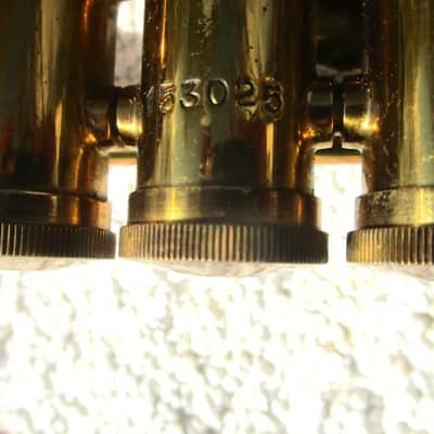 Holton Collegiate Cornet, 1940, Gold, Case, Very Clean image 7