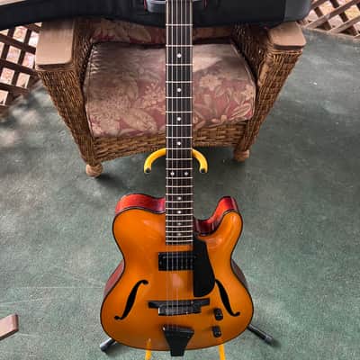 Tim Bram Tribute thinline archtop custom built image 3