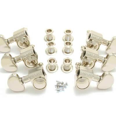 Grover 102-18N Rotomatic Tuners 3 +3 Nickel Finish image 1