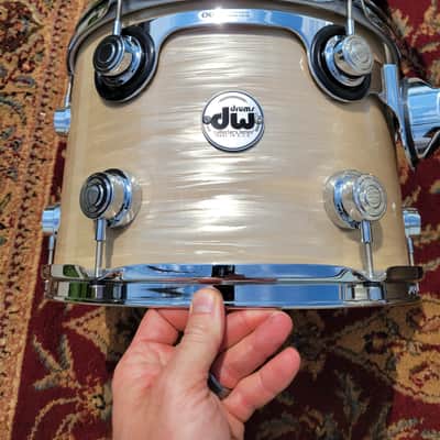 DW Collector's Series VLT 4 Piece Drum Shell Pack W/ Bags 13/16/18/24 - Creme Oyster (C013-8) image 11