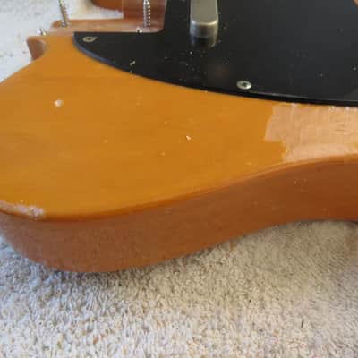 Telecaster style loaded body with tremlo Tele Tremlo loaded body unknown - butterscotch image 3