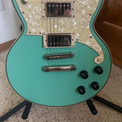 D'Angelico Deluxe Brighton LE 2020 - Matte Surf Green image 2