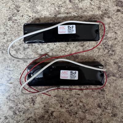 MEC 6 String bass pickups active soap bar 2006 - Black image 2