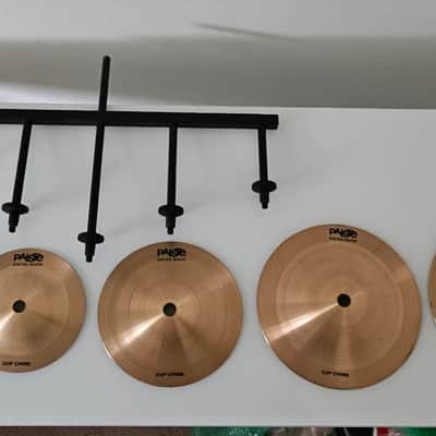 Paiste 2002 Cup Chime 5pc Set #1,2,4,6,7 + 5-Arm Holder INCLUDED image 1