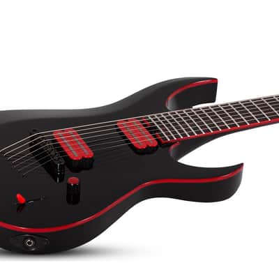 Schecter Sunset-7 Red Dawn Gloss Black image 3