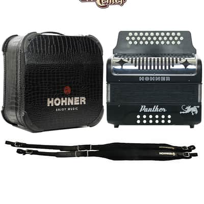 Hohner Panther GCF Accordion Bundle w/ Case image 1